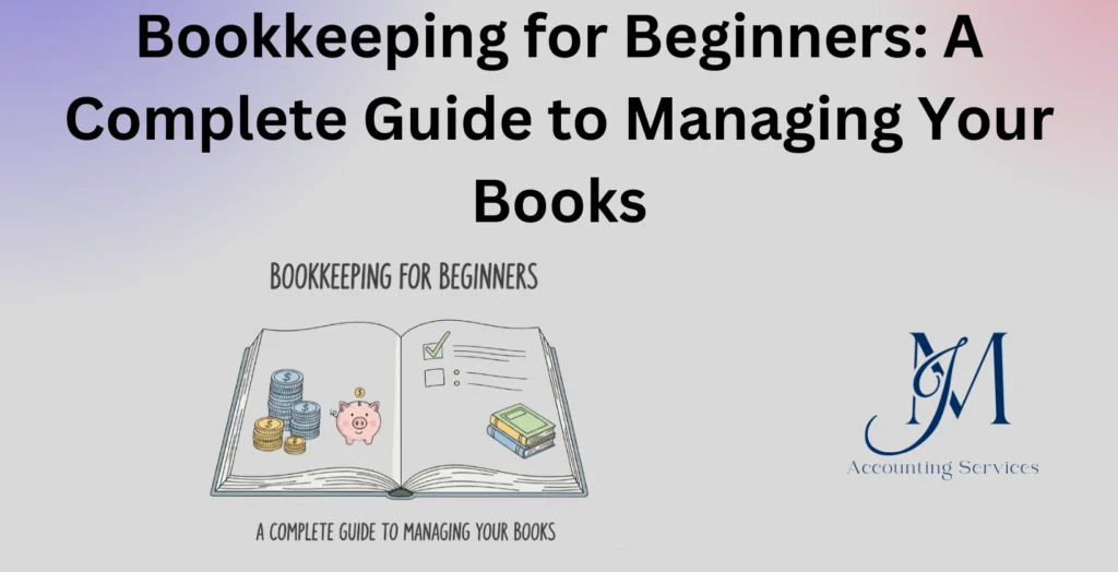 Beginner bookkeeping ledger with income and expenses